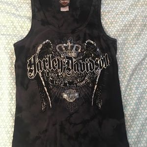 Harley Silver Foil Tank - Size S